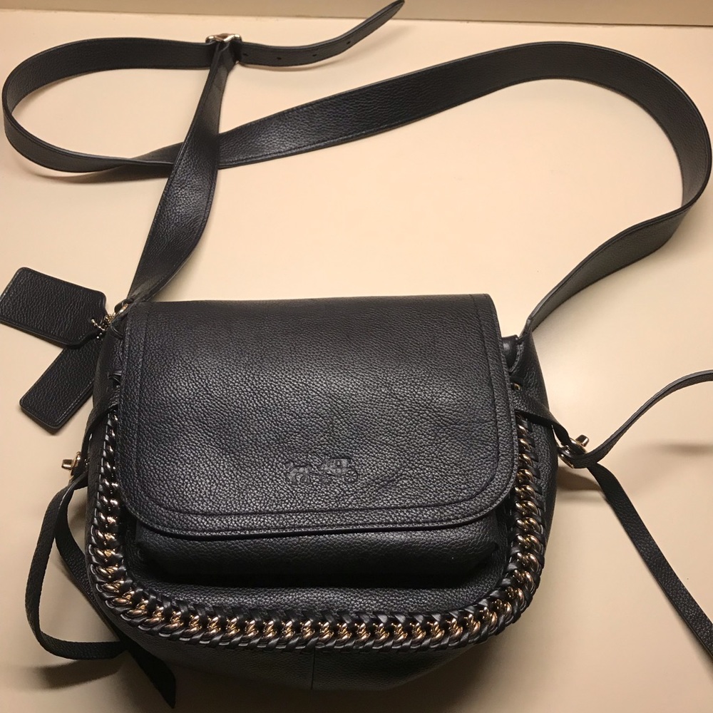 Coach Dakota Whipstitch Saddle Flap Crossbody Bag